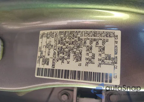 2003 Nissan Frontier Xe-V6 from USA, damaged, VIN 1N6ED27T63C465680